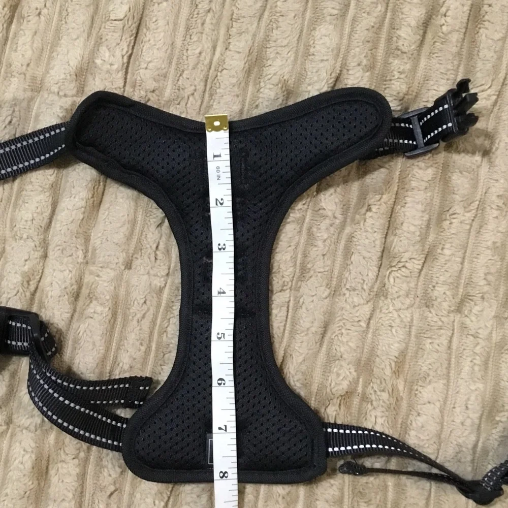 Pink & Black Reflective Dog Harness